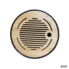 Чабань (столик) для чайної церемонії Бамбук кругла