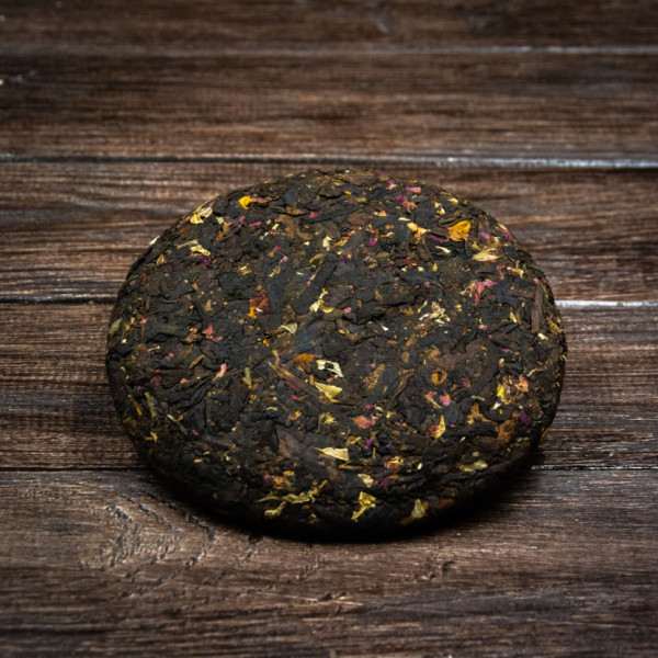 Чай Шу пуэр с розой 100 грамм