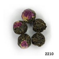 Sheng pu-erh associated with rose Dragon Pearl 5 pieces, 6.5 grams each