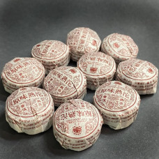 Shu Puer mini tocha Original Menghai 10 pcs 5 grams each