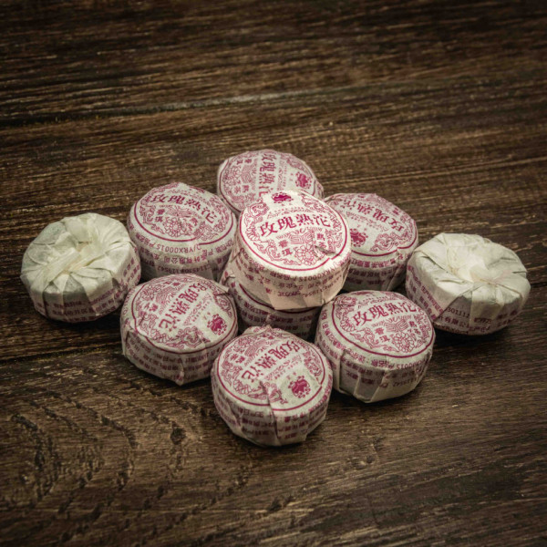 Shu Pu'er with Rose 5 grams 10 pieces