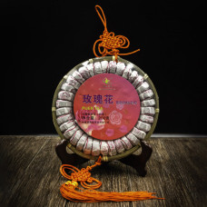 Чай Шу пуер з трояндою в оригінальній упаковці 30 шт.