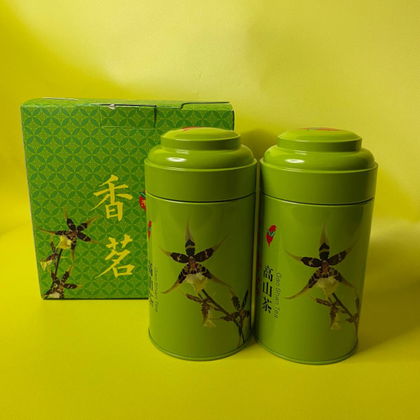 Подарунковий набір чаю Молочний Улун и Зелений місяць в металевій банці