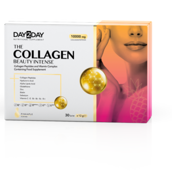 Anti-aging complex of collagen, vitamins and minerals Day2Day The Collagen Beauty Intense Bovine, 30 sachets
